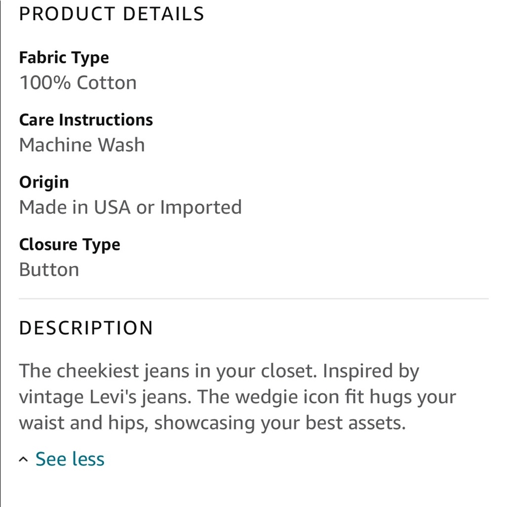 Levi Wedgie Jeans - Picture 6 of 9